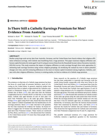 Is There Still a Catholic Earnings Premium for Men? Evidence From Australia