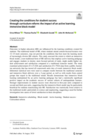 Creating the conditions for student success through curriculum reform: the impact of an active learning, immersive block model