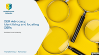 OER Advocacy: Identifying and locating OERs