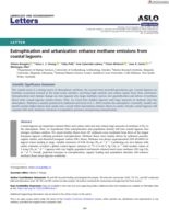 Eutrophication and urbanization enhance methane emissions from coastal lagoons