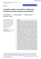 Australian snubfin vocal activity is influenced by behavioral state and group characteristics