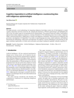 Cognitive imperialism in artificial intelligence: counteracting bias with indigenous epistemologies