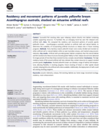 Residency and movement patterns of juvenile yellowfin bream Acanthopagrus australis, stocked on estuarine artificial reefs
