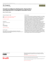 Towards an Indigenous Hydropoetics: Human-River Interdependencies in Aboriginal Australian Poetry