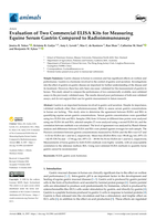 Evaluation of Two Commercial ELISA Kits for Measuring Equine Serum Gastrin Compared to Radioimmunoassay