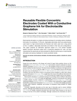 Reusable Flexible Concentric Electrodes Coated With a Conductive Graphene Ink for Electrotactile Stimulation