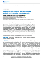 A Review of Non-Invasive Sensory Feedback Methods for Transradial Prosthetic Hands