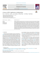 A Survey of PPG's Application in Authentication