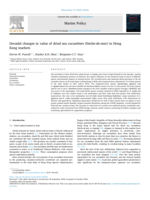 Decadal changes in value of dried sea cucumbers (bêche-de-mer) in Hong Kong markets