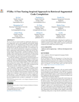 FT2Ra: A Fine-Tuning-Inspired Approach to Retrieval-Augmented Code Completion