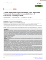 A Stroll Along Australian Ecosystems: Using Bioclimatic Transects to Examine Environmental Drivers of Community Assembly in Birds