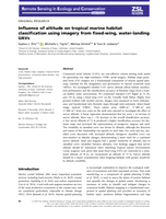 Influence of altitude on tropical marine habitat classification using imagery from fixed-wing, water-landing UAVs