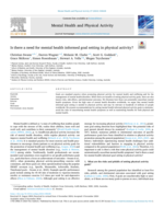 Is there a need for mental health informed goal setting in physical activity?