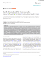 Fertile Hybrids Could Aid Coral Adaptation