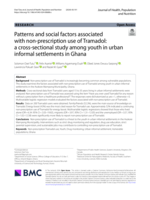 Patterns and social factors associated with non-prescription use of Tramadol: a cross-sectional study among youth in urban informal settlements in Ghana