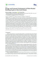 Energy and Economic Performance of Plant-Shaded Building Facade in Hot Arid Climate
