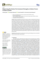 Improving the Indoor Environment through an Indoor Green Curtain System