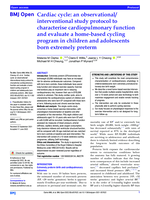 Cardiac cycle: an observational/ interventional study protocol to characterise cardiopulmonary function and evaluate a home-based cycling program in children and adolescents born extremely preterm