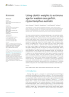 Using otolith weights to estimate age for eastern sea garfish, Hyporhamphus australis