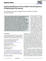 Empirical Modification of Force Fields for the Development of Peptide-Based Gas Sensors