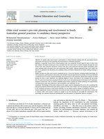 Older rural women’s pre-visit planning and involvement in South Australian general practices: A candidacy theory perspective
