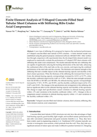 Finite Element Analysis of T-Shaped Concrete-Filled Steel Tubular Short Columns with Stiffening Ribs Under Axial Compression