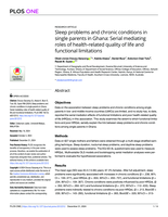 Sleep problems and chronic conditions in single parents in Ghana: Serial mediating roles of health-related quality of life and functional limitations
