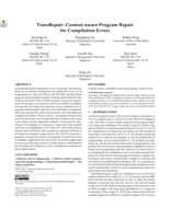 TransRepair: Context-aware Program Repair for Compilation Errors