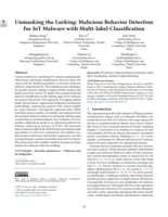 Unmasking the lurking: Malicious behavior detection for IoT malware with multi-label classification