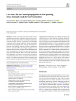 Live slow, die old: larval propagation of slow-growing, stress-tolerant corals for reef restoration