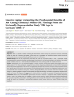 Creative Aging: Unraveling the Psychosocial Benefits of Art Among Germany's Oldest Old. Findings From the Nationally Representative Study “Old Age in Germany (D80+)”