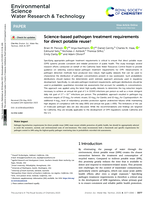 Science-based pathogen treatment requirements for direct potable reuse