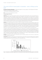 The end-of-life of used pads in Australia – who is filling up the bin?: Podium Presentations