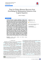 Time for Fishery Biomass Recovery from Overfishing by Mathematical Solution of the Logistic Equation