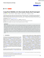 Long‐Term Mobility of a Harvested, Rocky‐Reef Gastropod