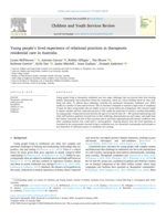 Young People’s lived experience of relational practices in therapeutic residential care in Australia