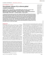 Groundwater releases CO 2 to diverse global coastal ecosystems