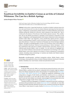 Eurafrican Invisibility in Zambia’s Census as an Echo of Colonial Whiteness: The Case for a British Apology