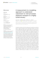 A measurement-to-modelling approach to understand catchment-to-reef processes: sediment transport in a highly turbid estuary