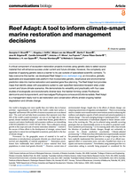 Reef Adapt: A tool to inform climate-smart marine restoration and management decisions
