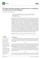 Do Stands Self-Thin Through a Common Point? An Additional Concept for the Self-Thinning Rule