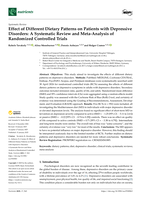 Effect of Different Dietary Patterns on Patients with Depressive Disorders: A Systematic Review and Meta-Analysis of Randomized Controlled Trials
