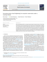 Governing marine cloud brightening for ecosystem conservation under a warming climate
