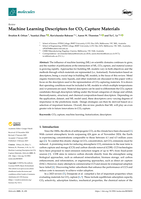 Machine Learning Descriptors for CO2 Capture Materials