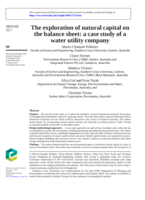 The exploration of natural capital on the balance sheet: a case study of a water utility company