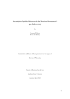 An analysis of political discourse in the Morrison Government’s gas-fired recovery