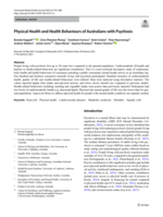 Physical health and health behaviours of Australians with psychosis