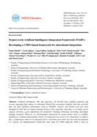 Project-work Artificial Intelligence Integration Framework (PAIIF): Developing a CDIO-based framework for educational integration