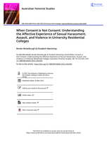 When Consent is Not Consent: Understanding the Affective Experience of Sexual Harassment, Assault, and Violence in University Residential Colleges