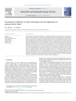 Increasing the efficiency of water electrolysis with the application of pulsing electric fields